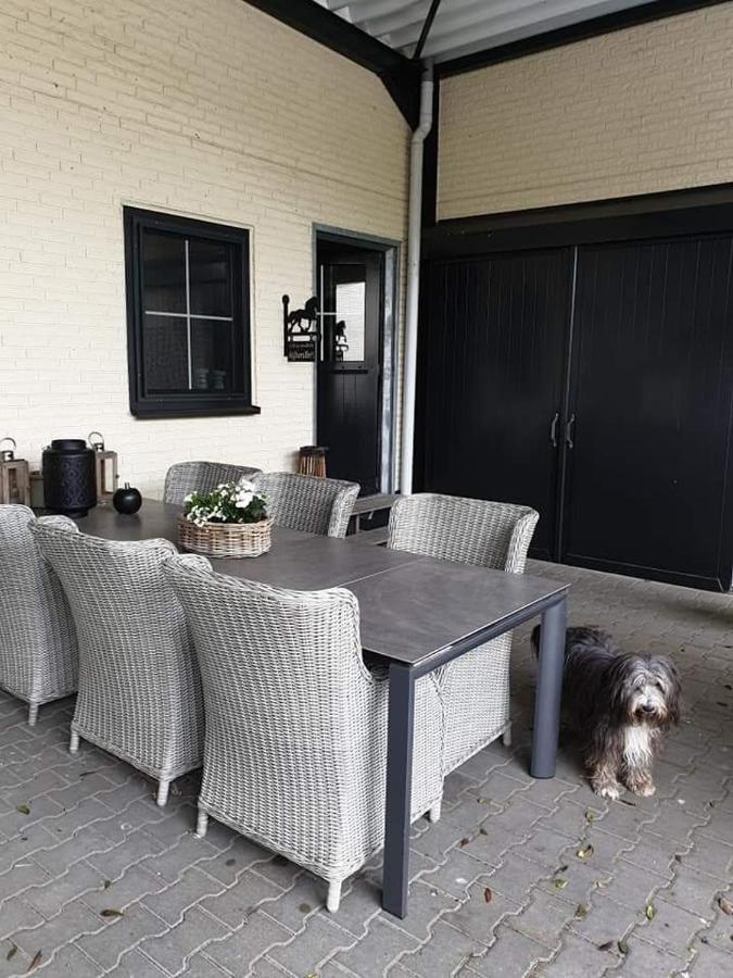 Luxe Gastenkamer Met Living En Keuken Bij Friezen Paarden Stal Pellendijk Westendorp Exteriör bild