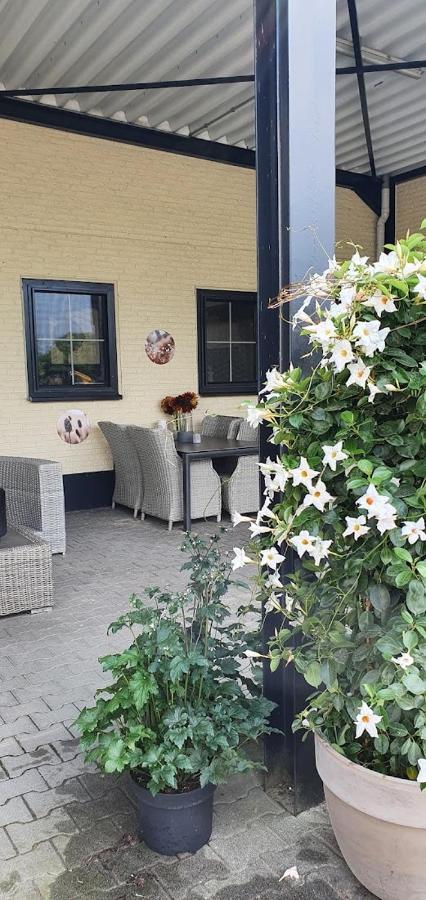 Luxe Gastenkamer Met Living En Keuken Bij Friezen Paarden Stal Pellendijk Westendorp Exteriör bild